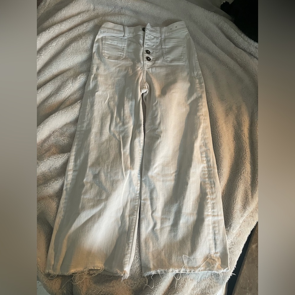 Express white high rise straight leg jeans great condition